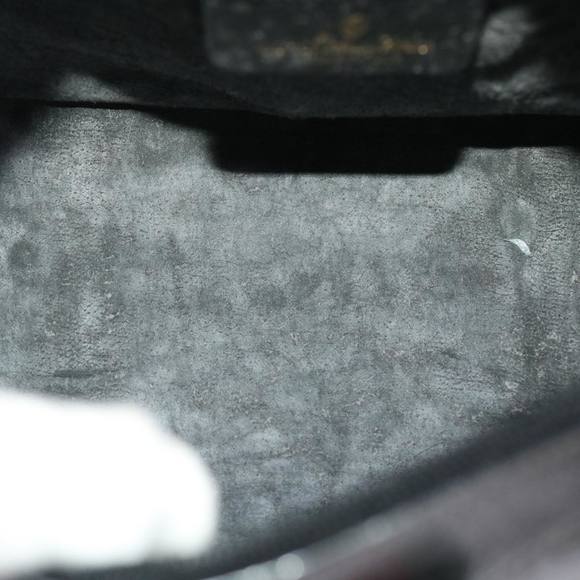 GUCCI GG Canvas Web Sherry Line Hand Bag PVC Leather Black Red Green Auth 49786 - Picture 10 of 16